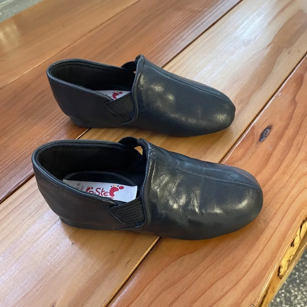 Kids Black Leather Shoes, 39